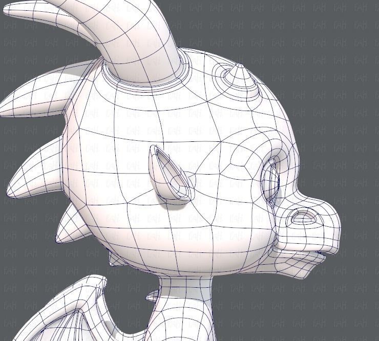 Dragon V01 Low-poly 3D model_27