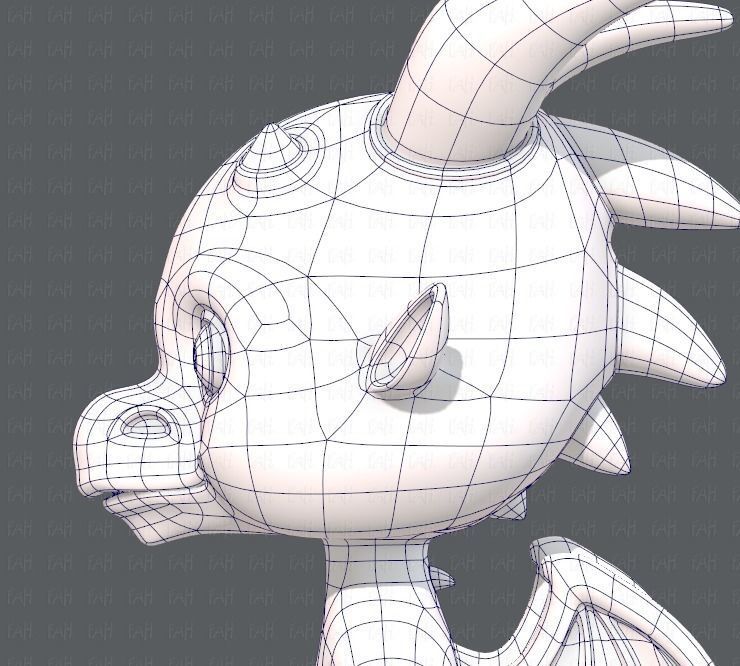 Dragon V01 Low-poly 3D model_31