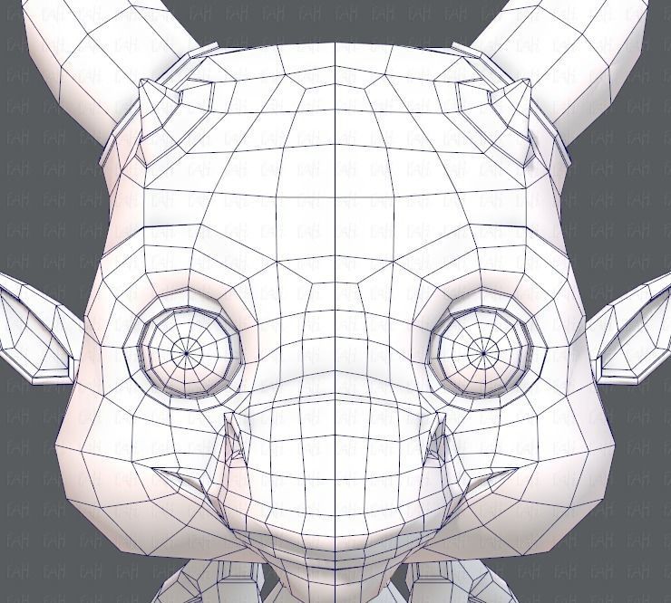 Dragon V01 Low-poly 3D model_44