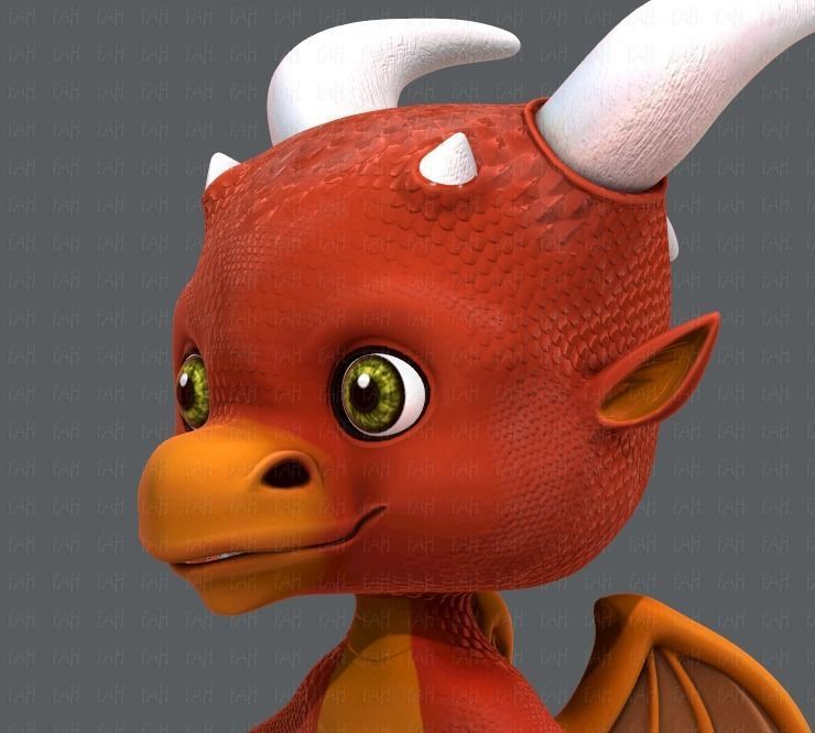 Dragon V01 Low-poly 3D model_24