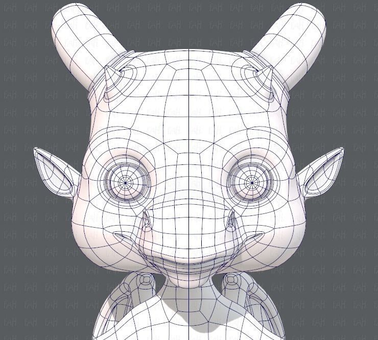 Dragon V01 Low-poly 3D model_25