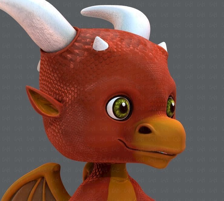 Dragon V01 Low-poly 3D model_18