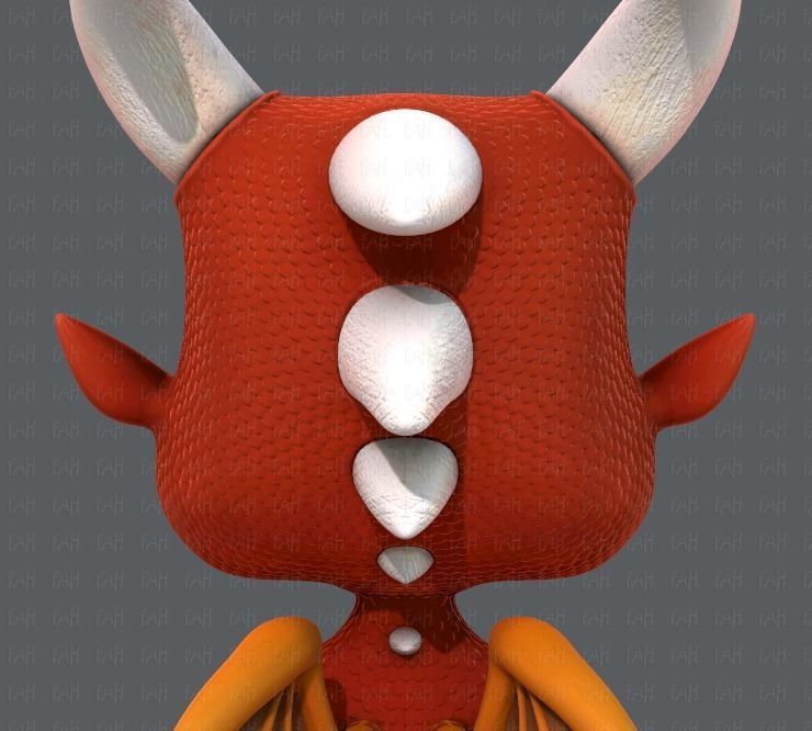 Dragon V01 Low-poly 3D model_21