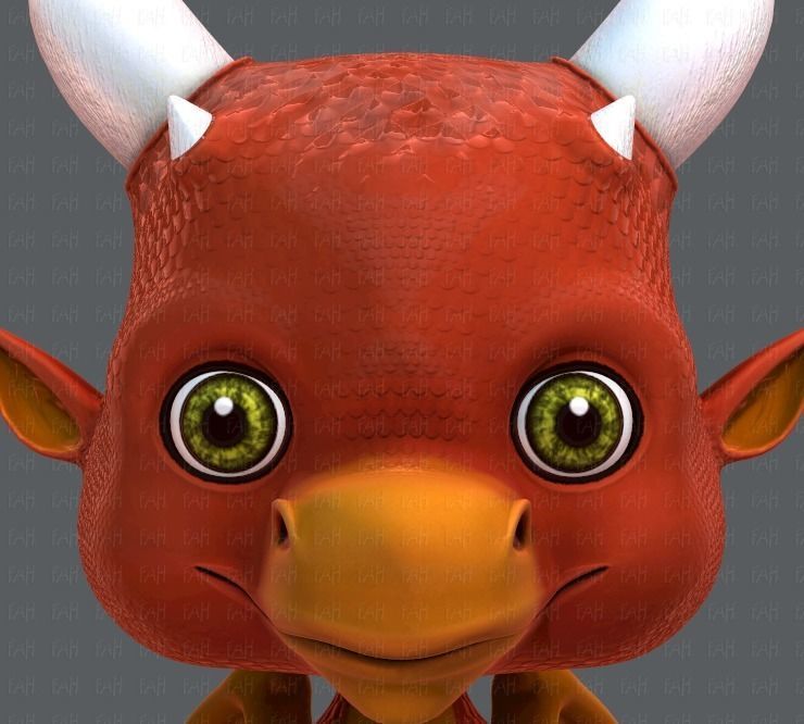 Dragon V01 Low-poly 3D model_41