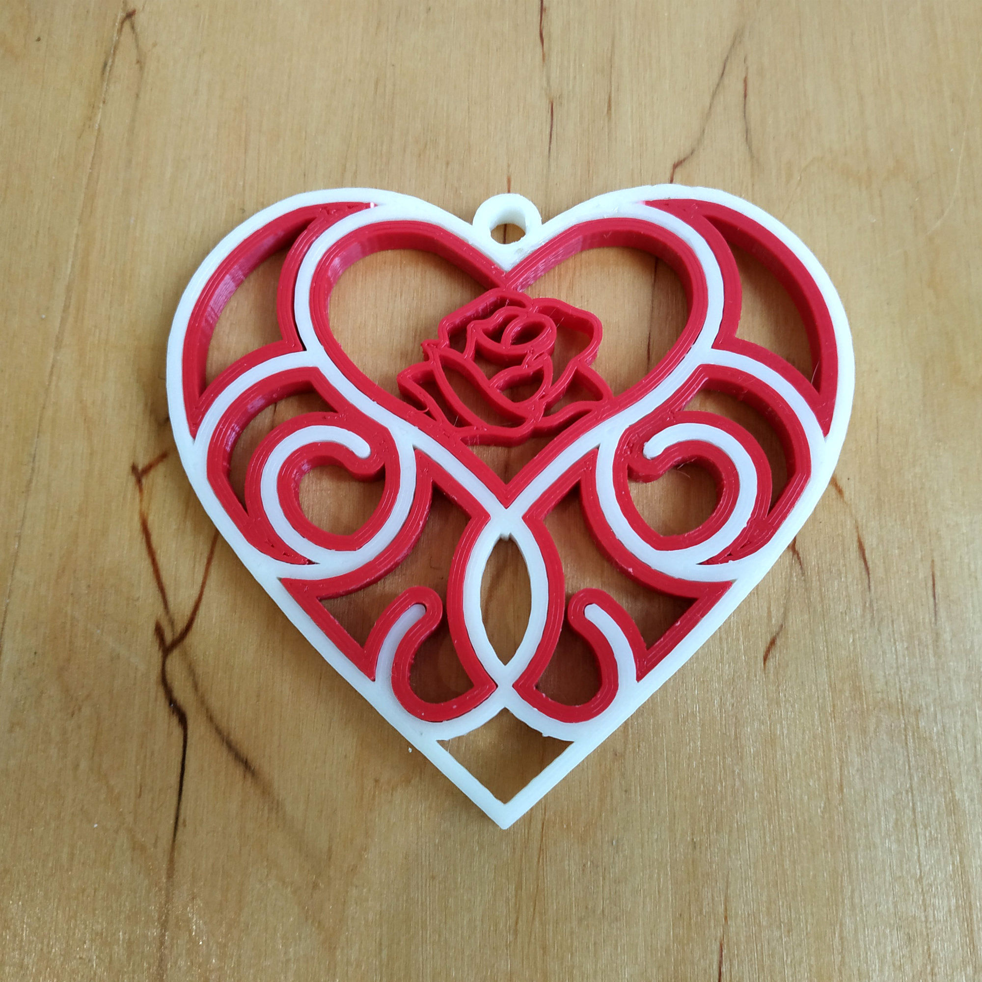 3D printed quilling heart 3D print model_2