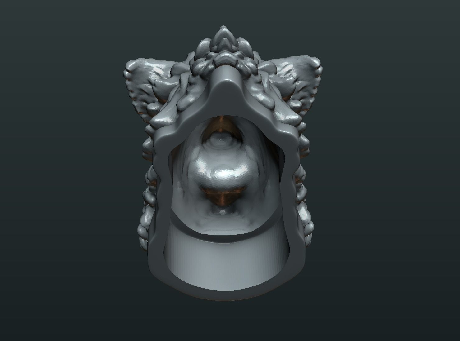Wild Boar Mounted Head 3D print model_15