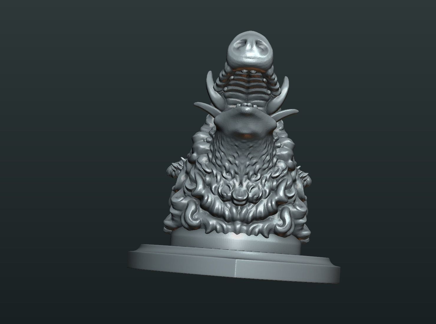 Wild Boar Mounted Head 3D print model_13