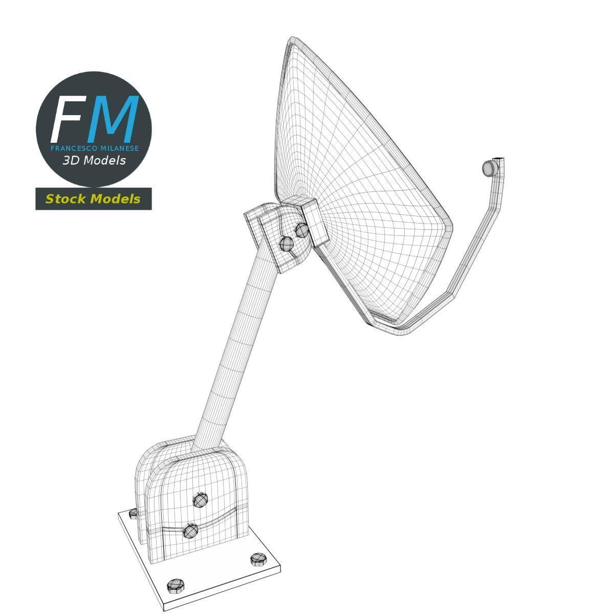 Satellite dish 2 3D model_8