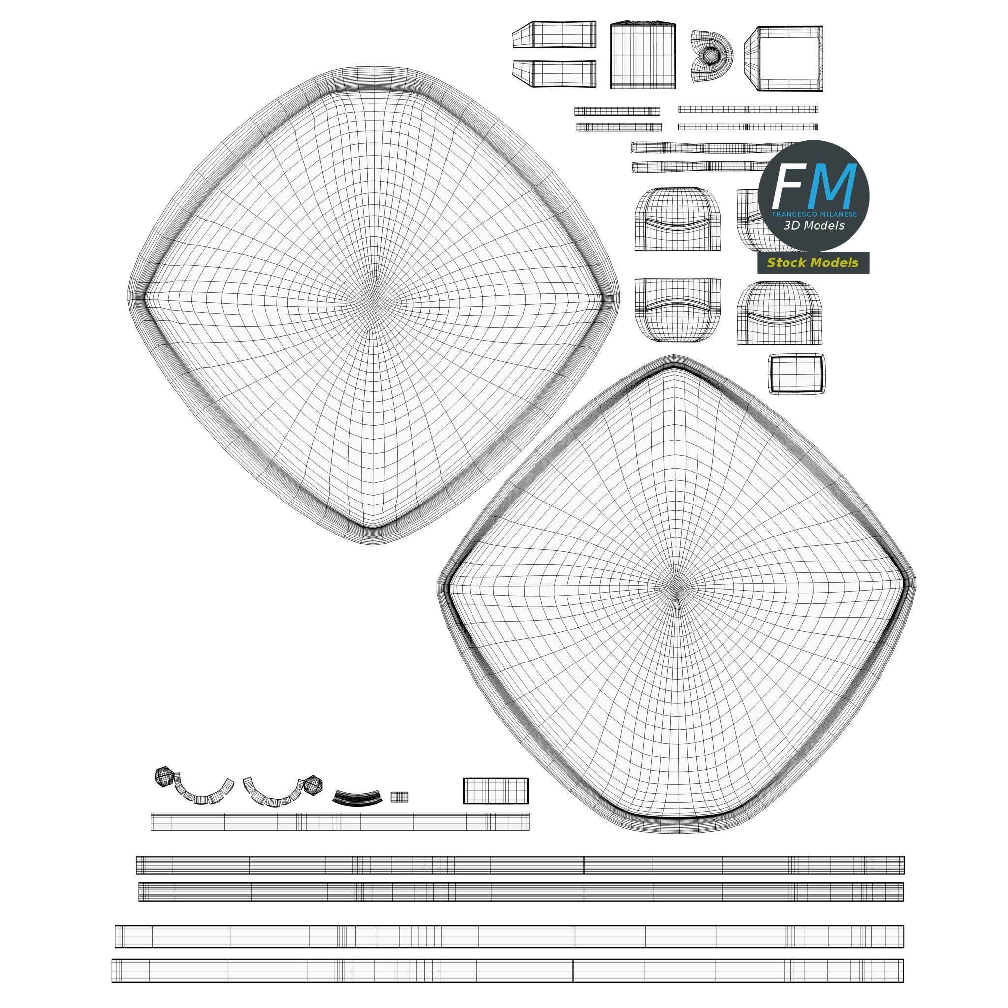 Satellite dish 2 3D model_13