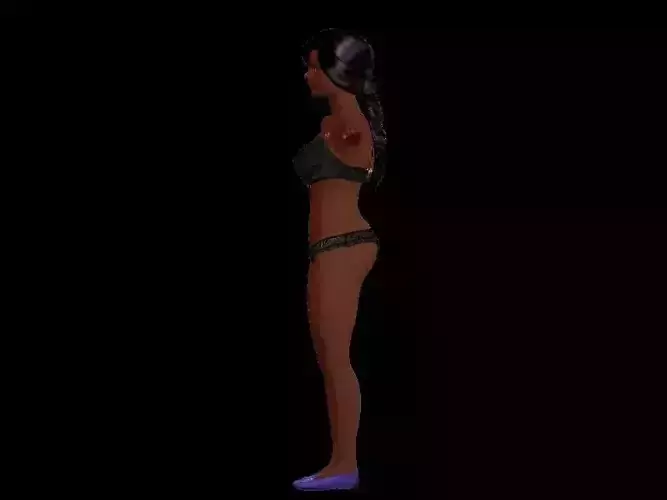 young beautiful African girl