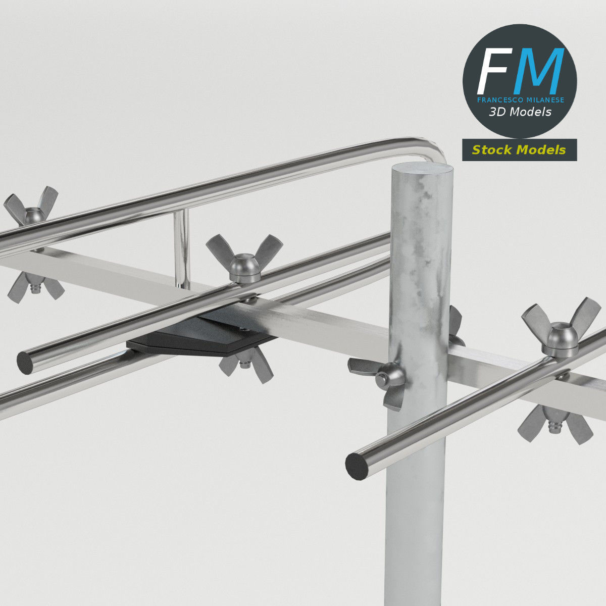 VHF antenna 3D model_3