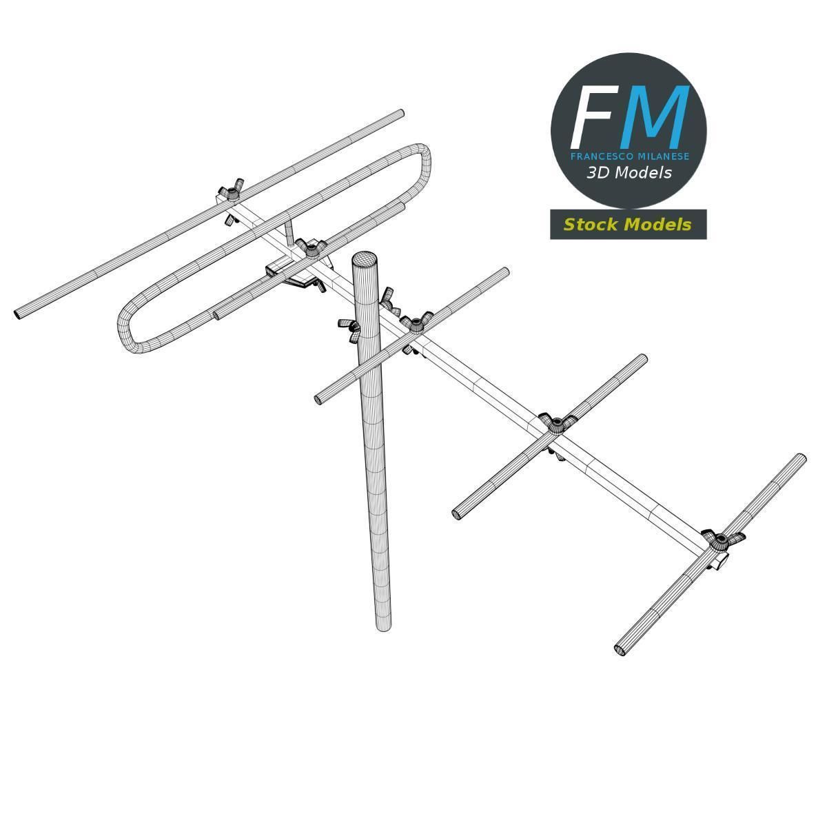 VHF antenna 3D model_7