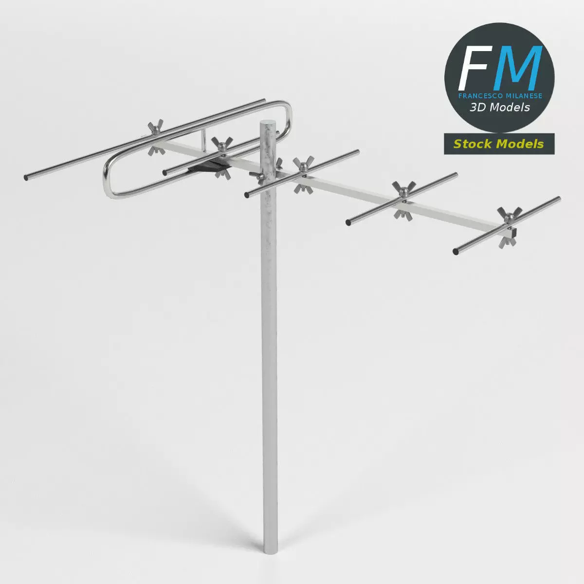 VHF antenna 3D model_0