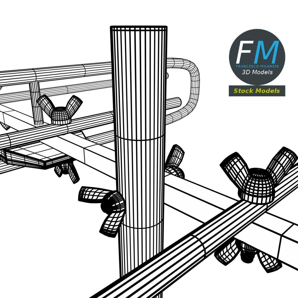 VHF antenna 3D model_8