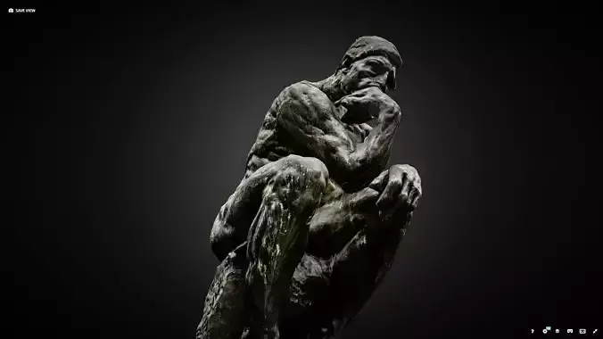 Thinker high poly photogrammetry scan