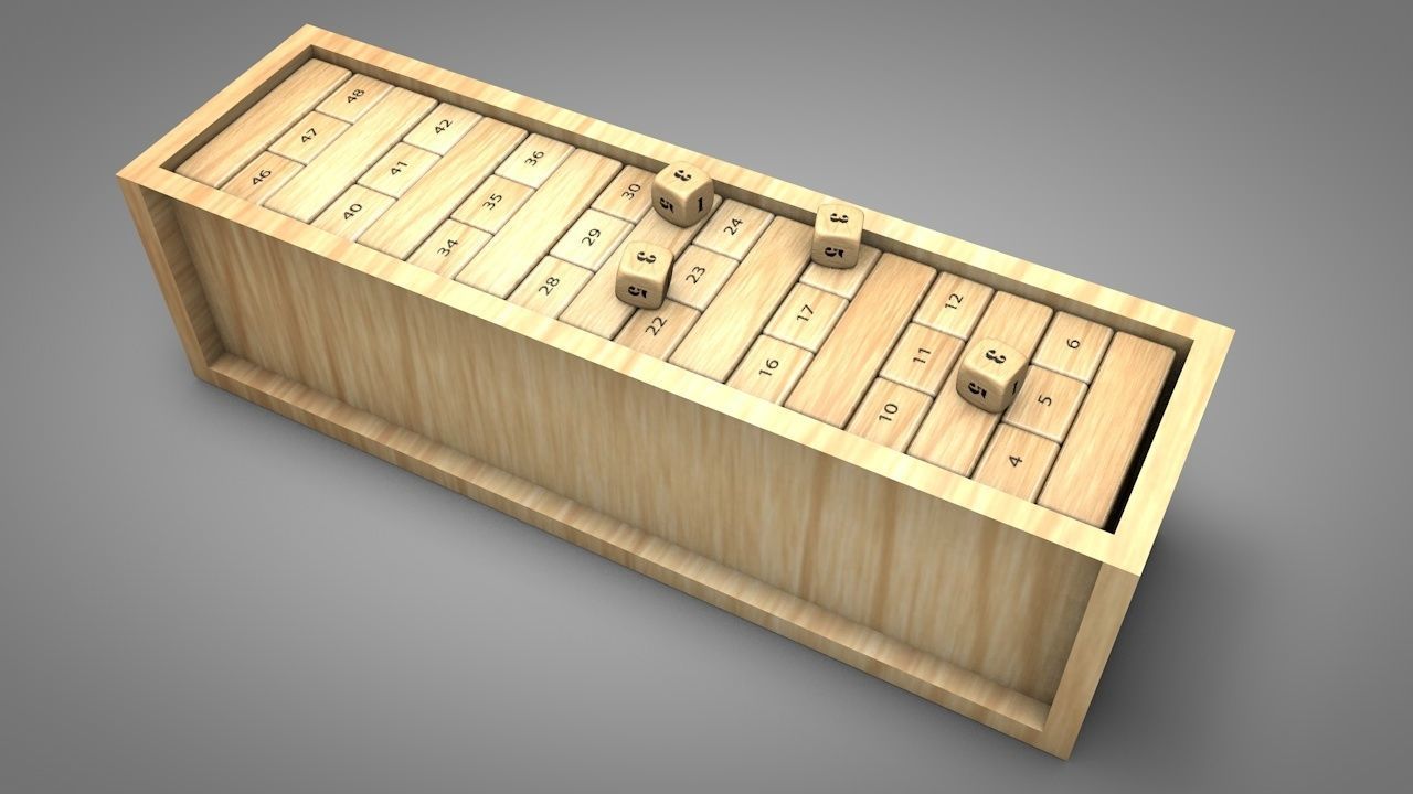 Playable Jenga Game Free 3D model_3