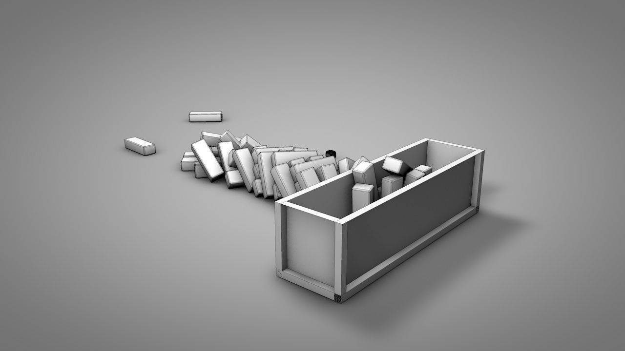 Playable Jenga Game Free 3D model_7
