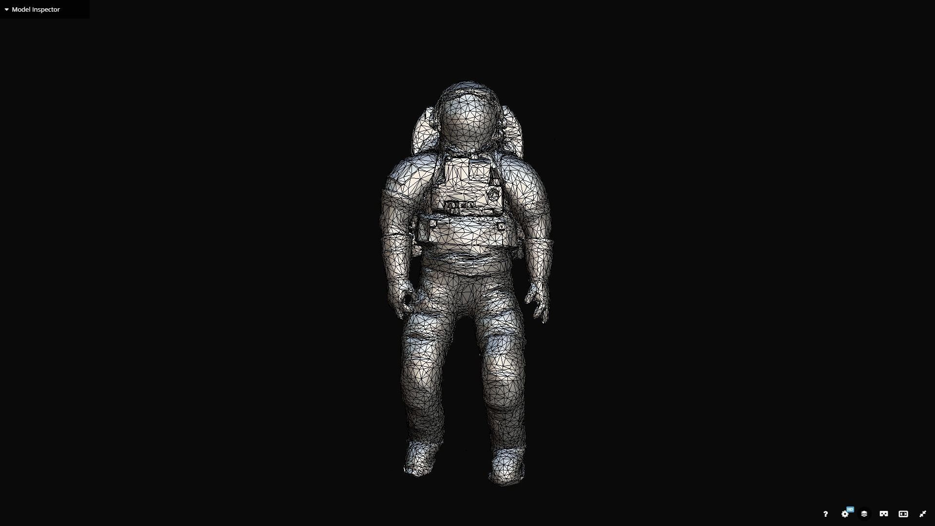 Space suit photogrammetry scan 3D model_2