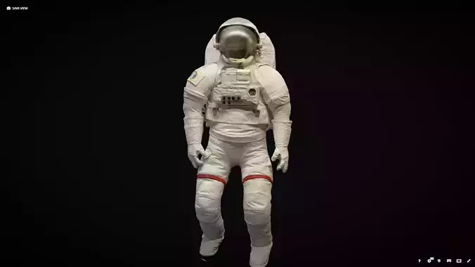 Space suit photogrammetry scan 3D model