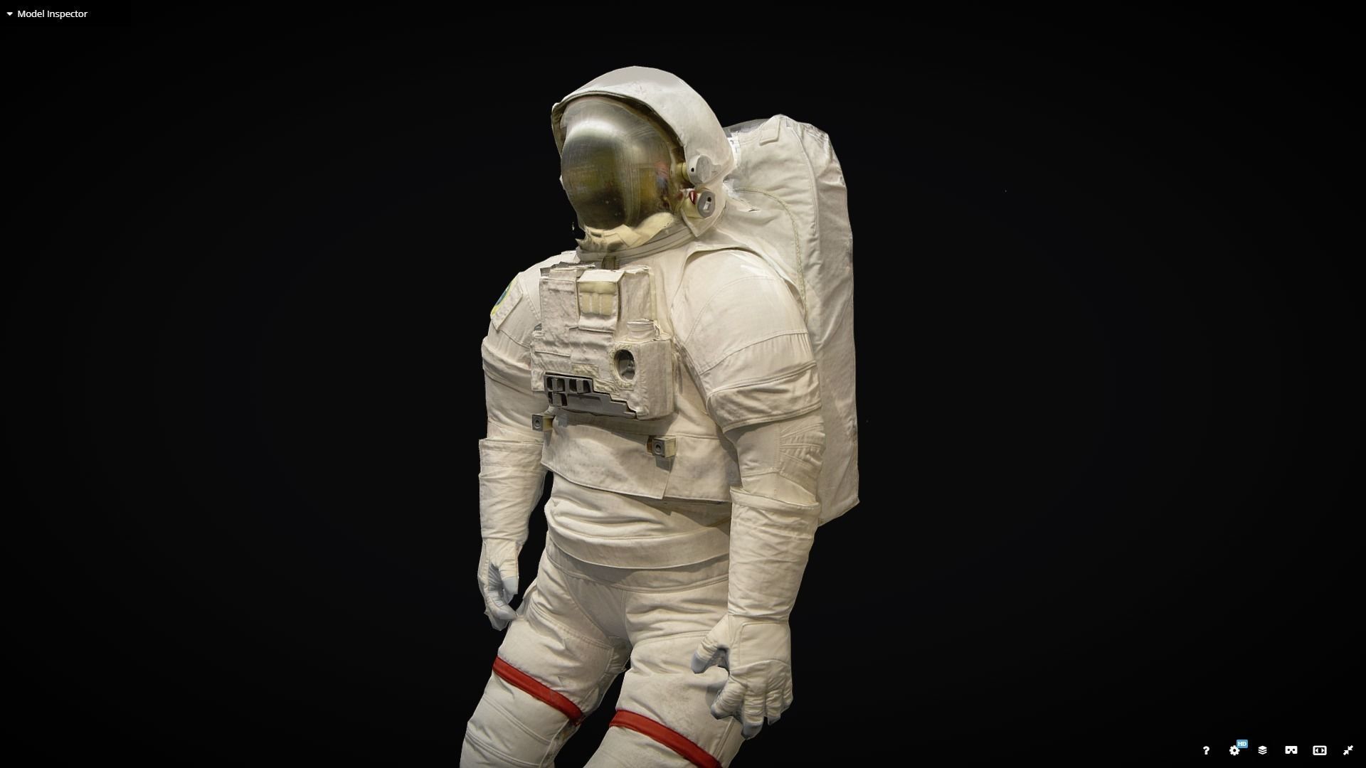 Space suit photogrammetry scan 3D model_5