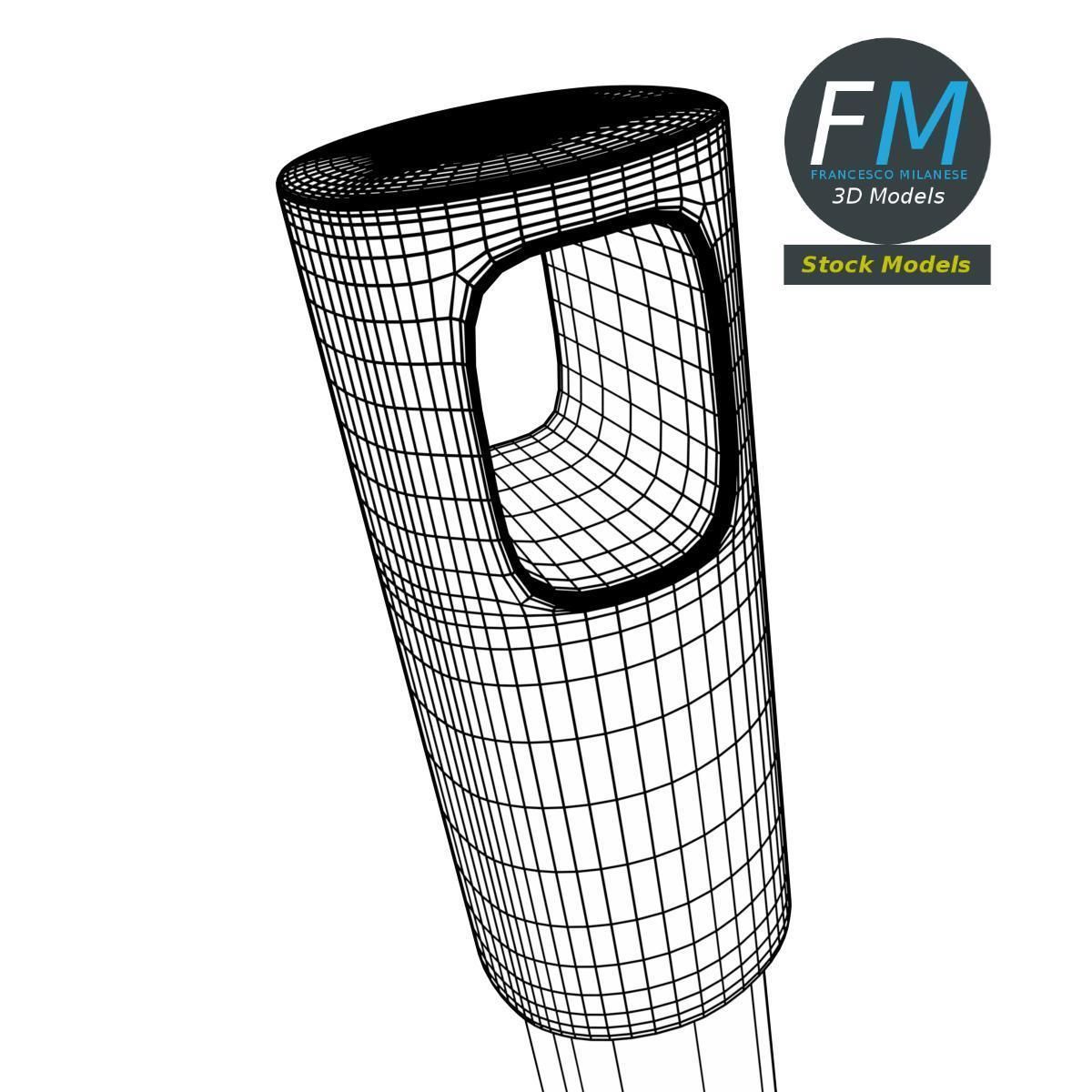 Long handled dustpan 3D model_8