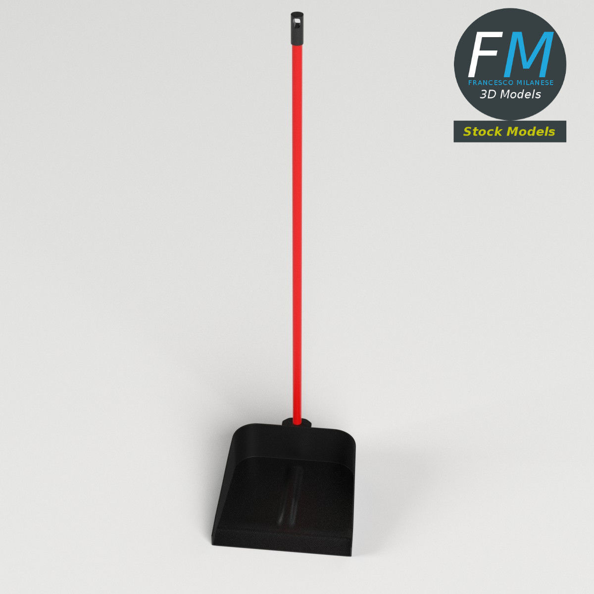 Long handled dustpan 3D model_2