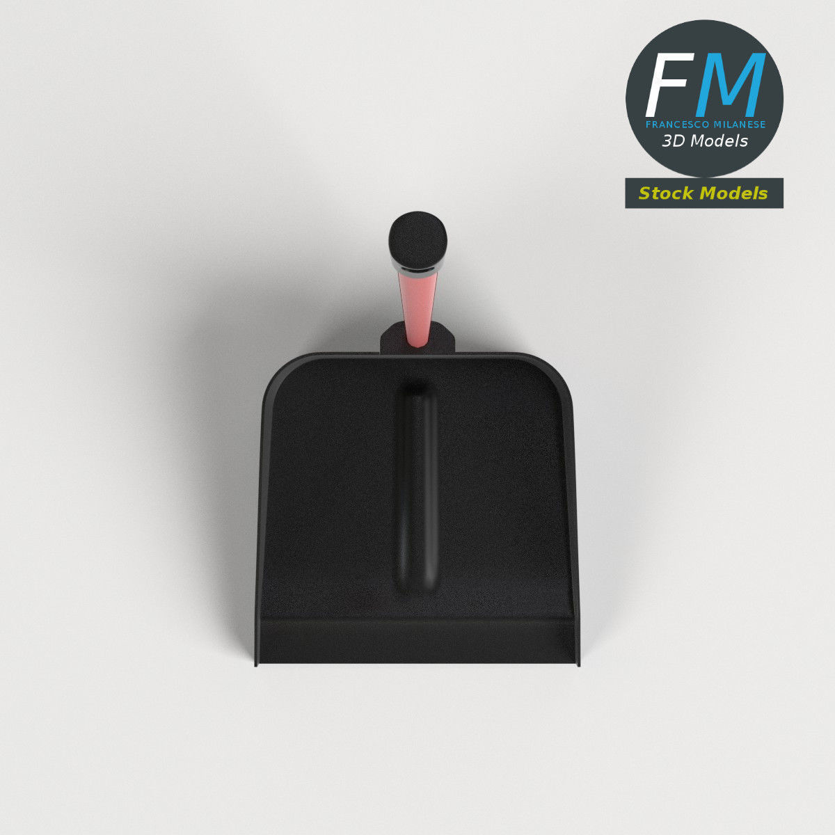 Long handled dustpan 3D model_6