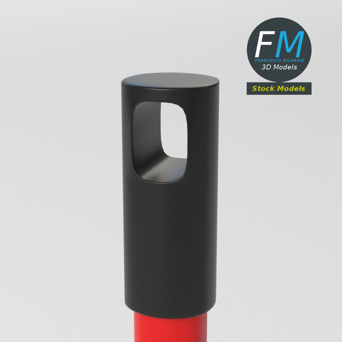 Long handled dustpan 3D model_5