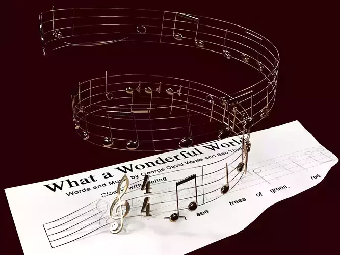 What a wonderful world - Louis Armstrong - Notes