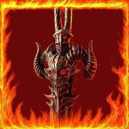 demonic sword  3D print model
