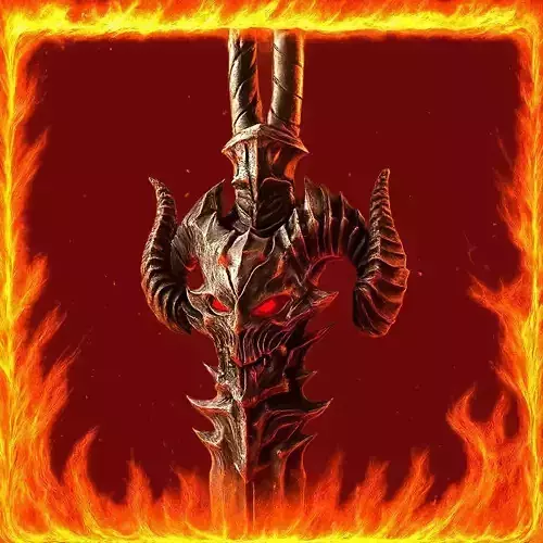 demonic sword  3D print model