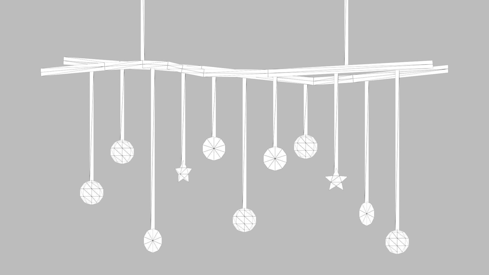 Decor branches Cranberry Free low-poly 3D model_10