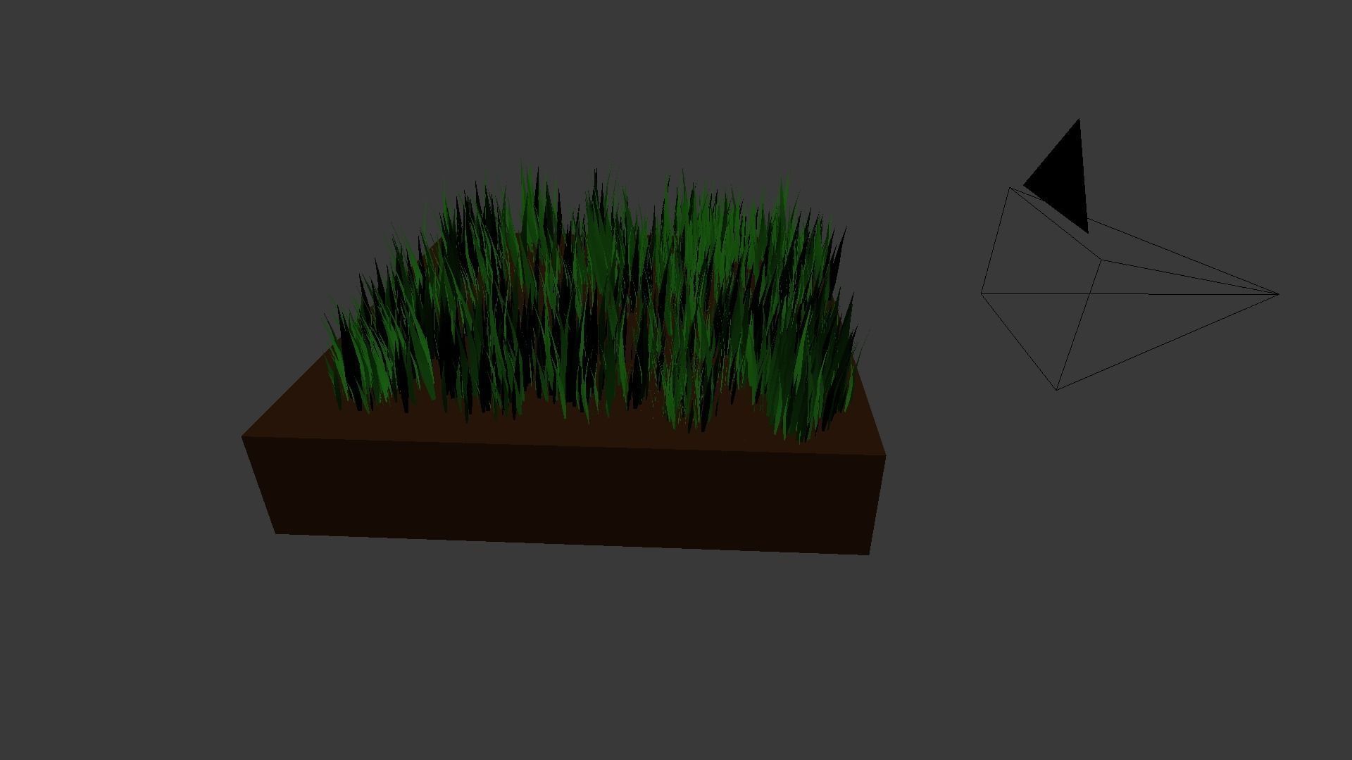 Grass particle system Free low-poly 3D model_3
