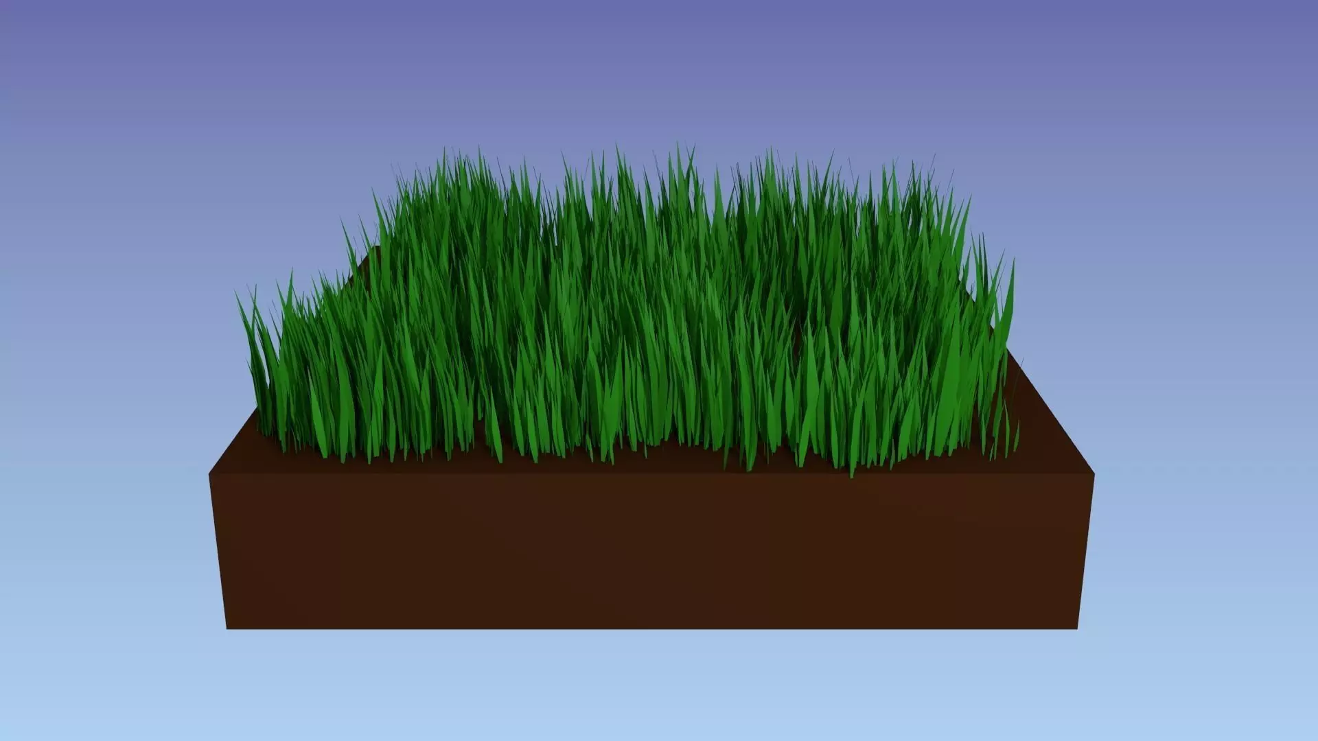 Grass particle system Free low-poly 3D model_0