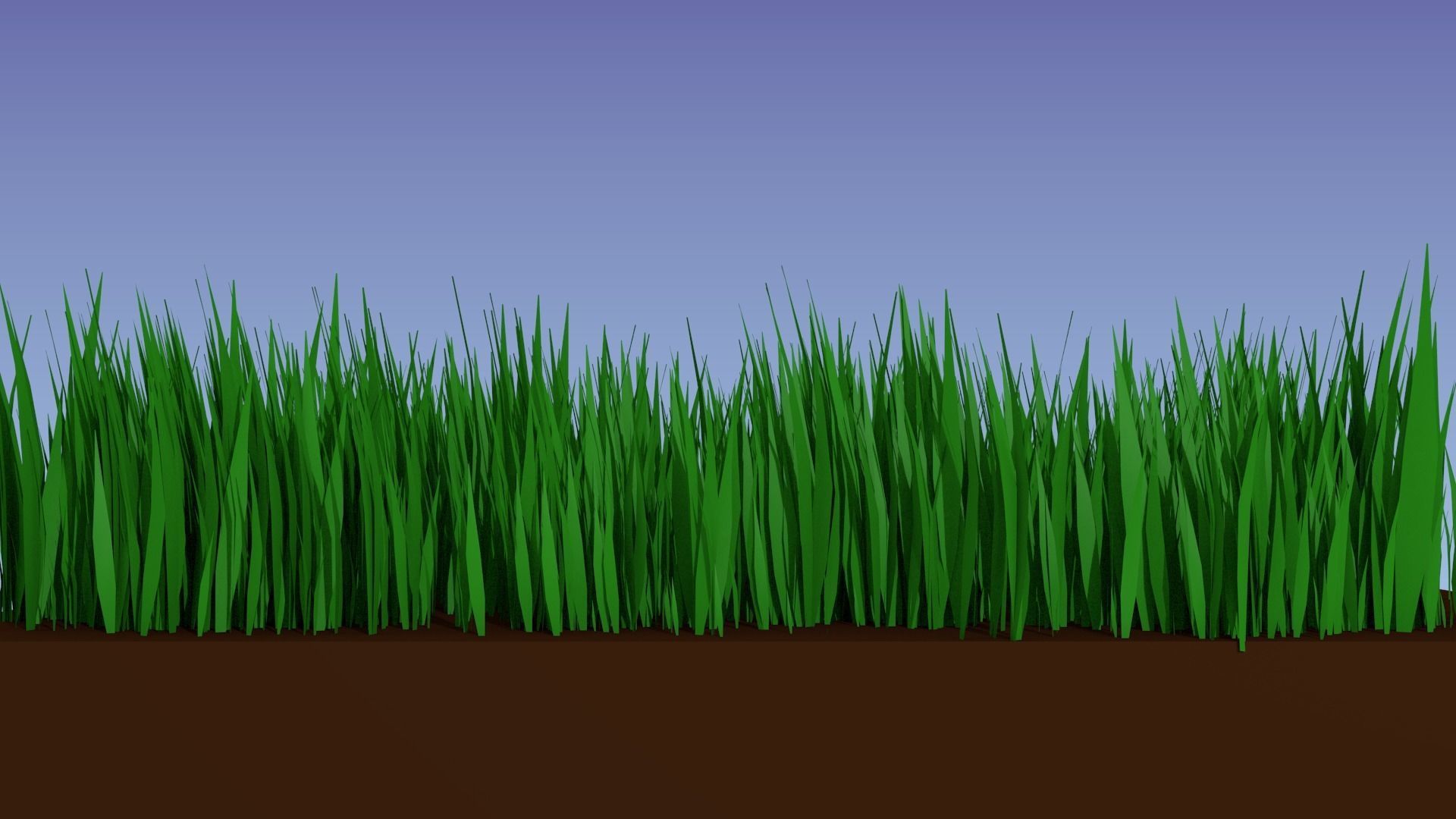 Grass particle system Free low-poly 3D model_2