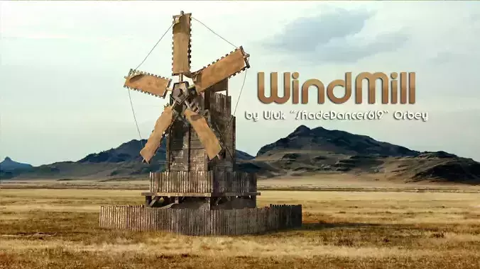 Old Windmill House 3D model