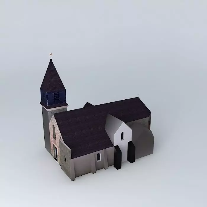 Saint Eustache Church Viroflay Free 3D model