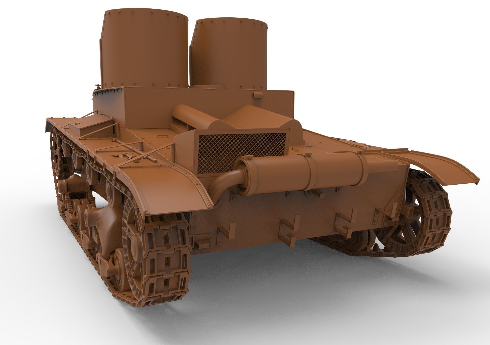 T-26 Two towers 3D model_15