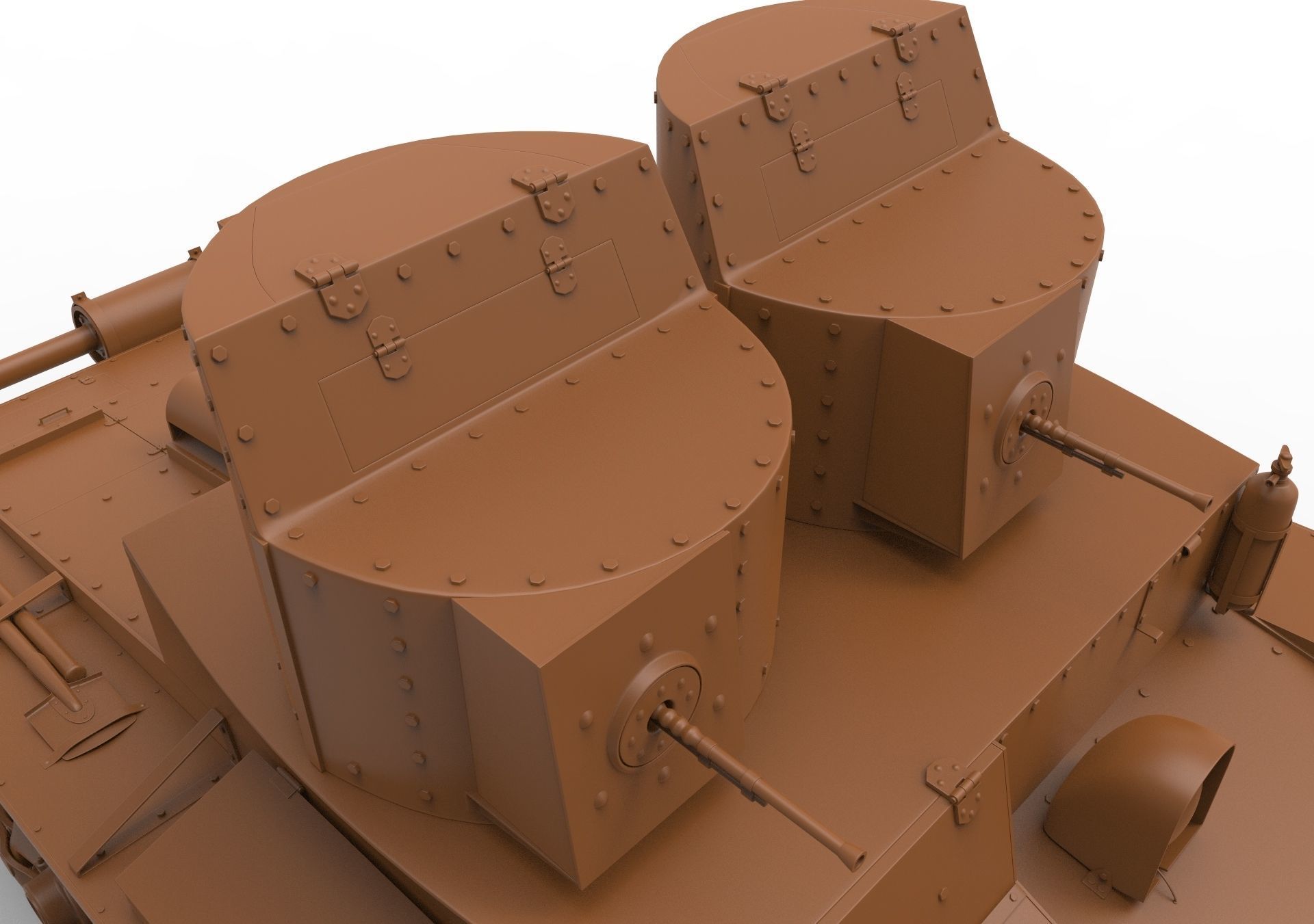 T-26 Two towers 3D model_17