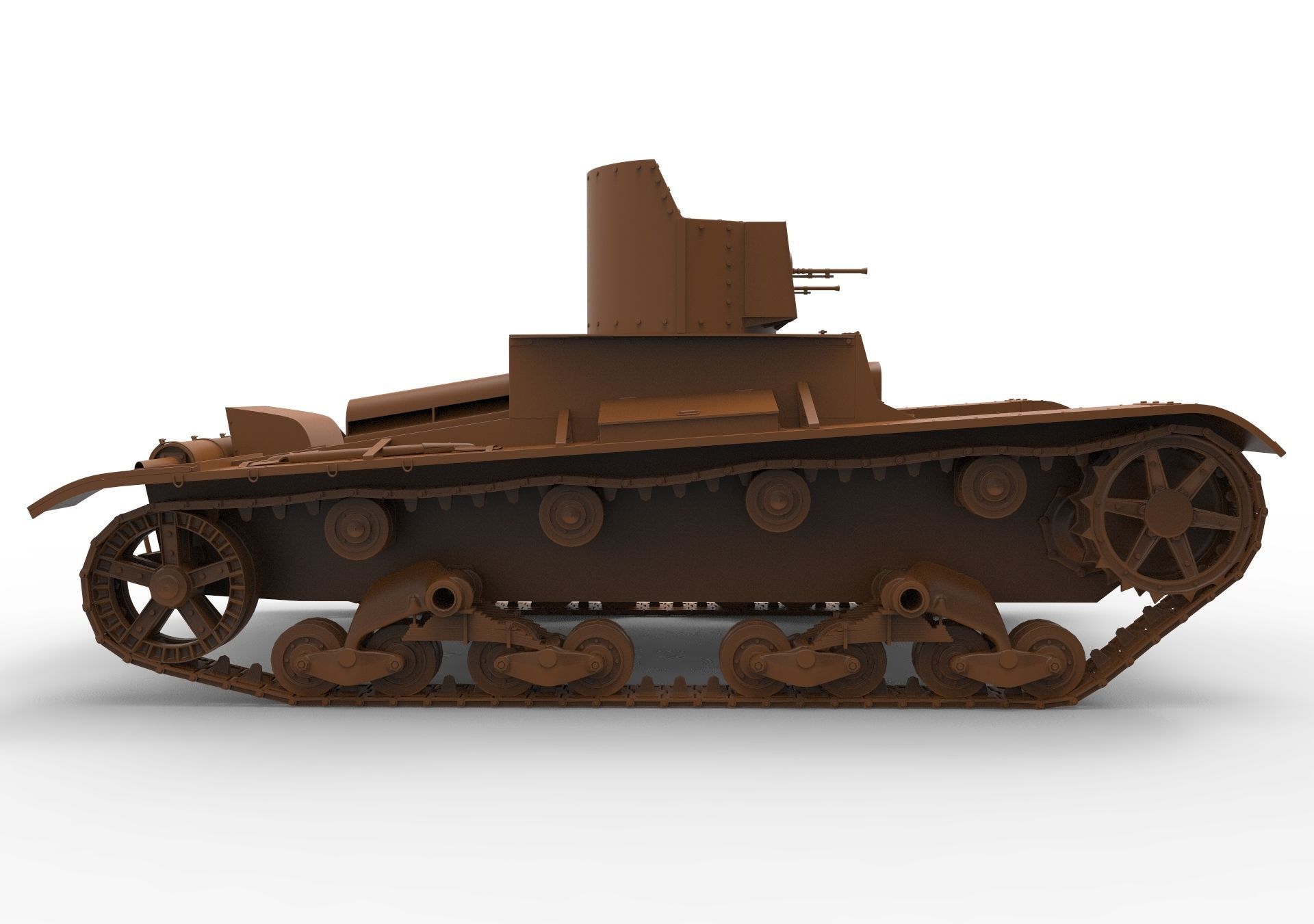 T-26 Two towers 3D model_12