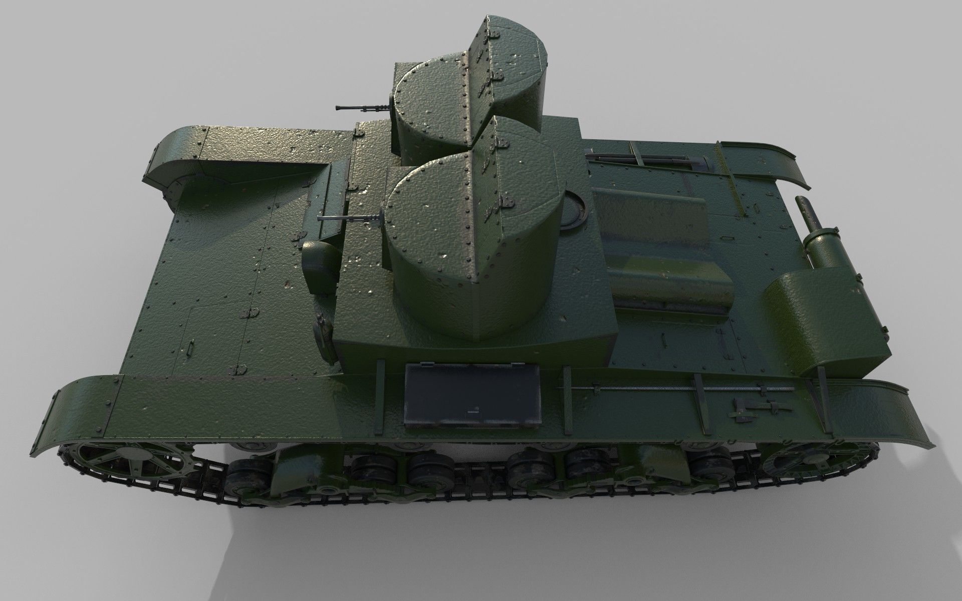 T-26 Two towers 3D model_6