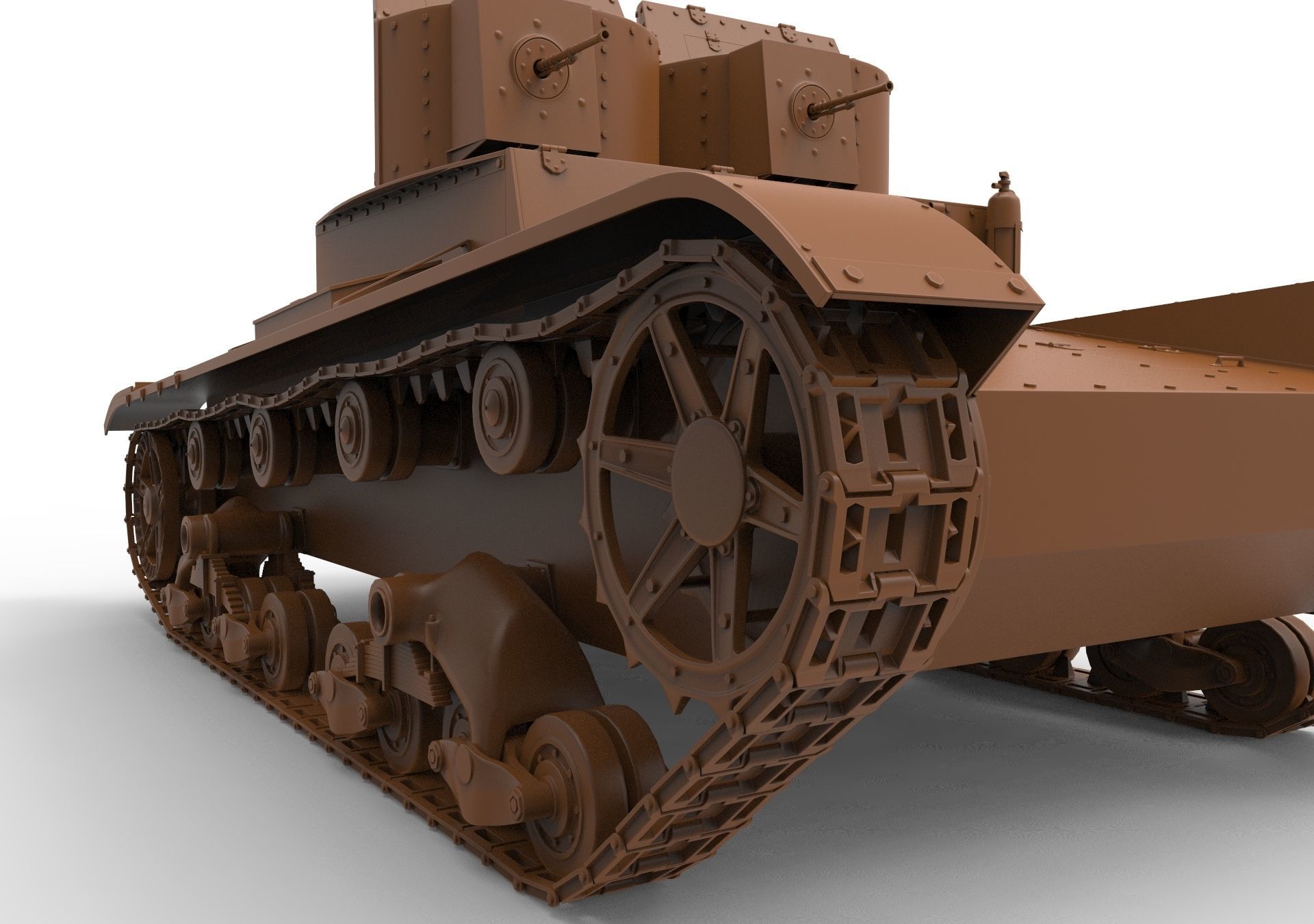 T-26 Two towers 3D model_11
