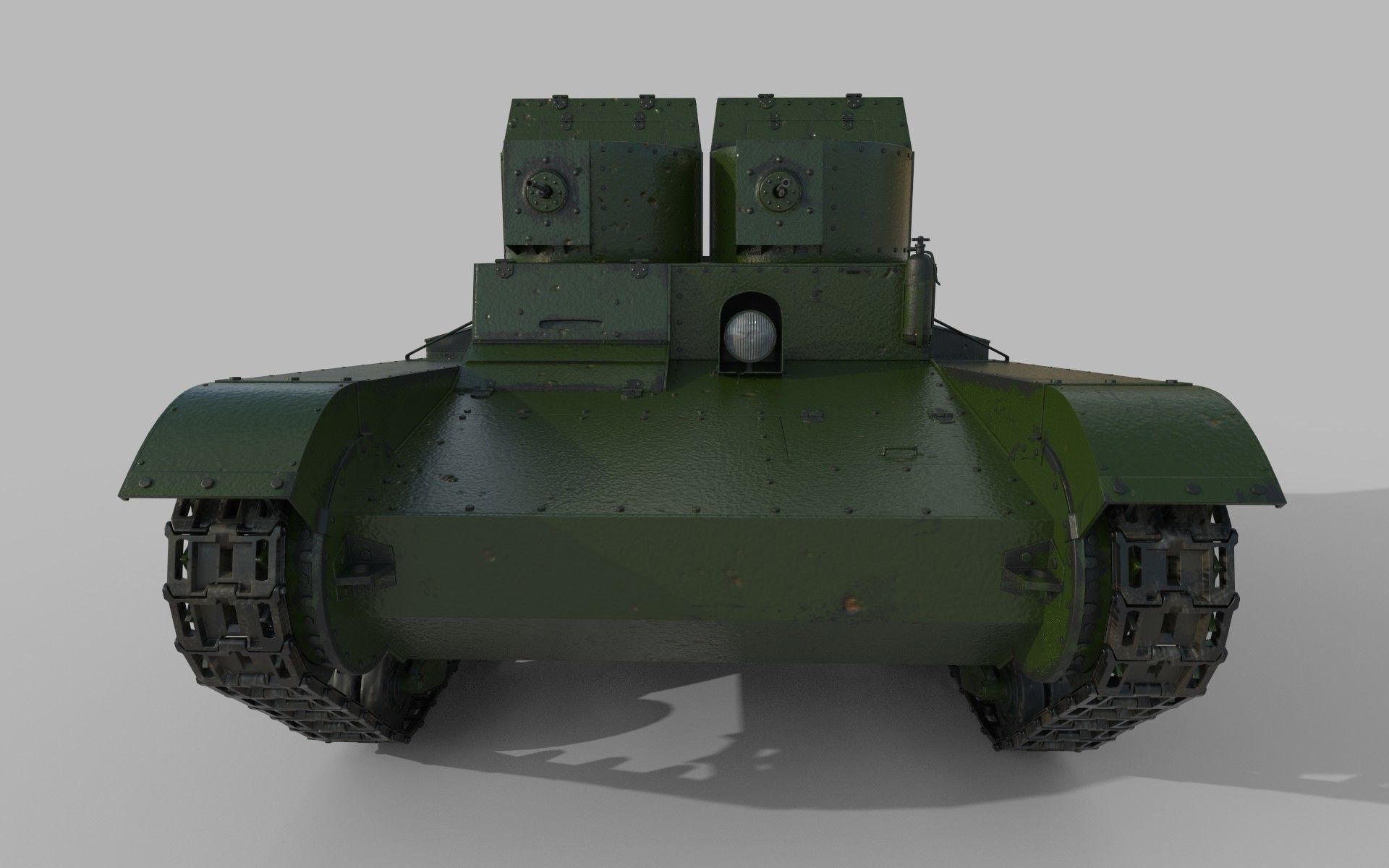 T-26 Two towers 3D model_1