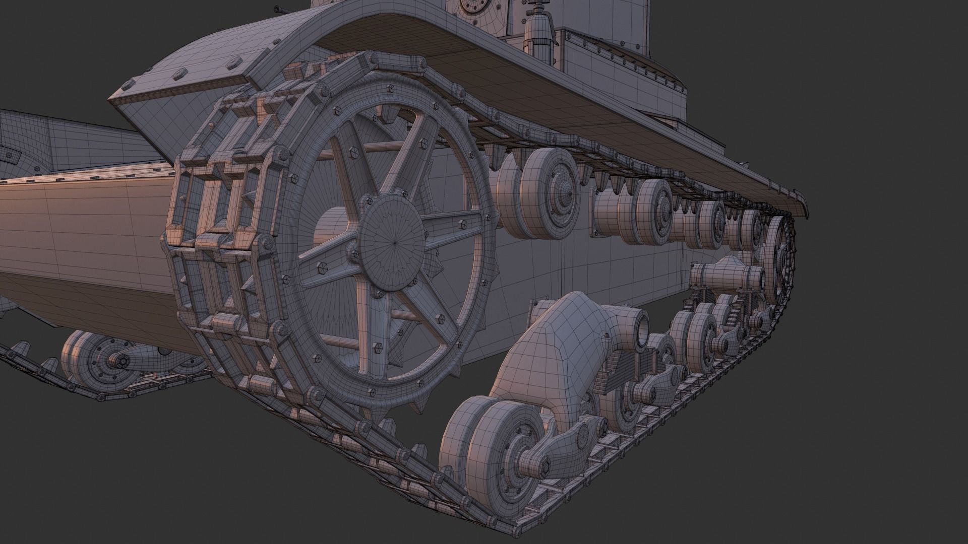 T-26 Two towers 3D model_28