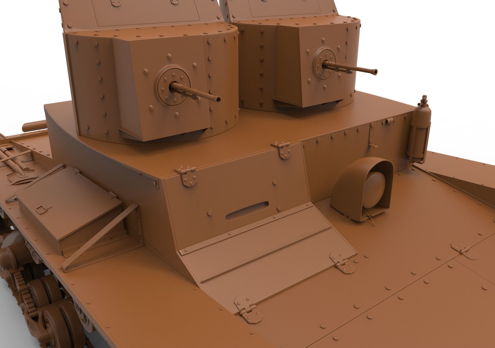 T-26 Two towers 3D model_16