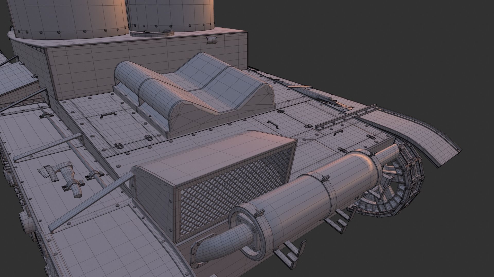 T-26 Two towers 3D model_26