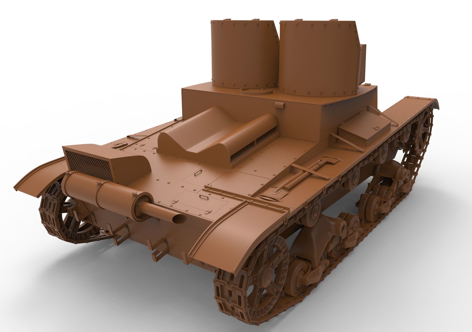 T-26 Two towers 3D model_13