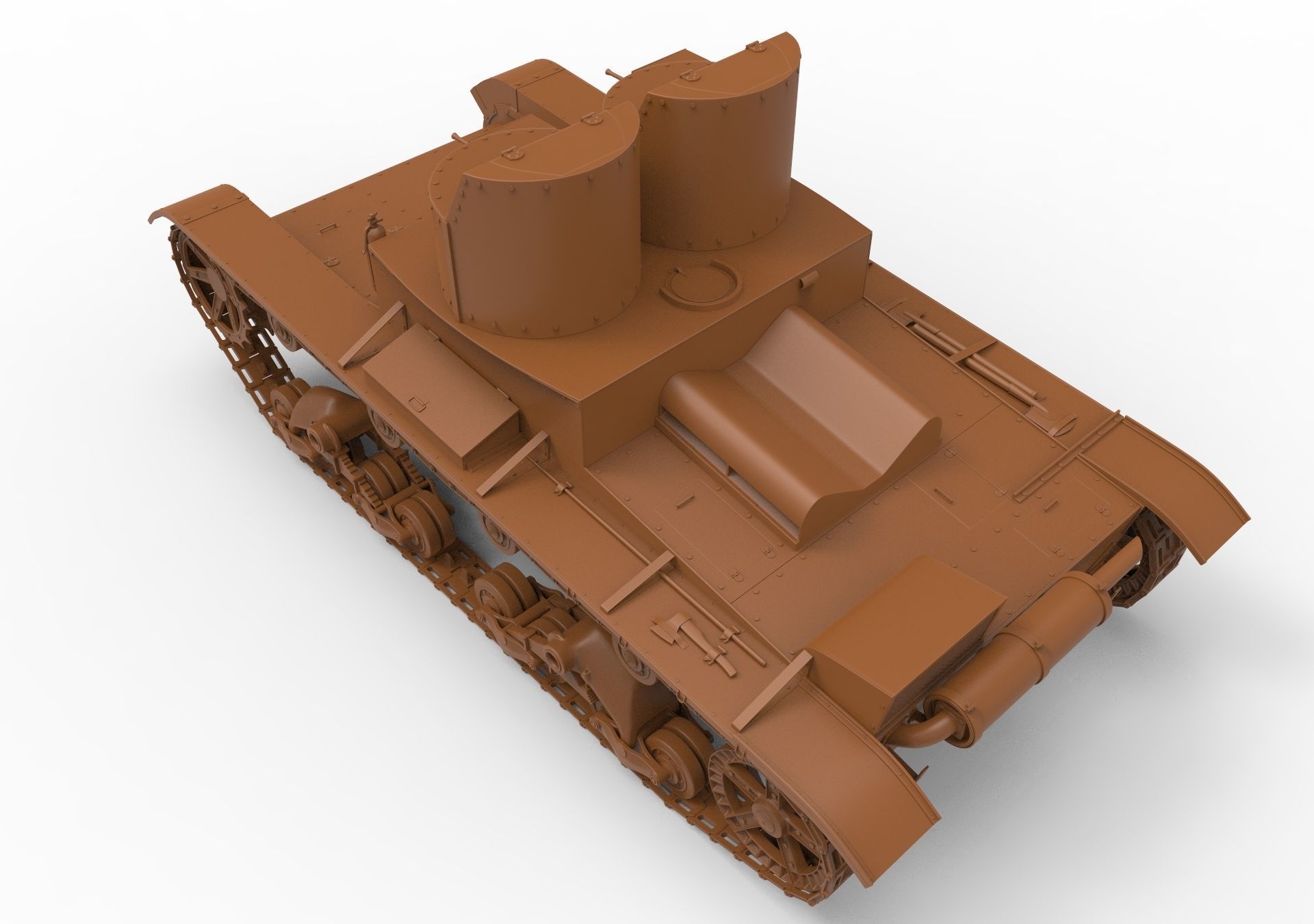 T-26 Two towers 3D model_14