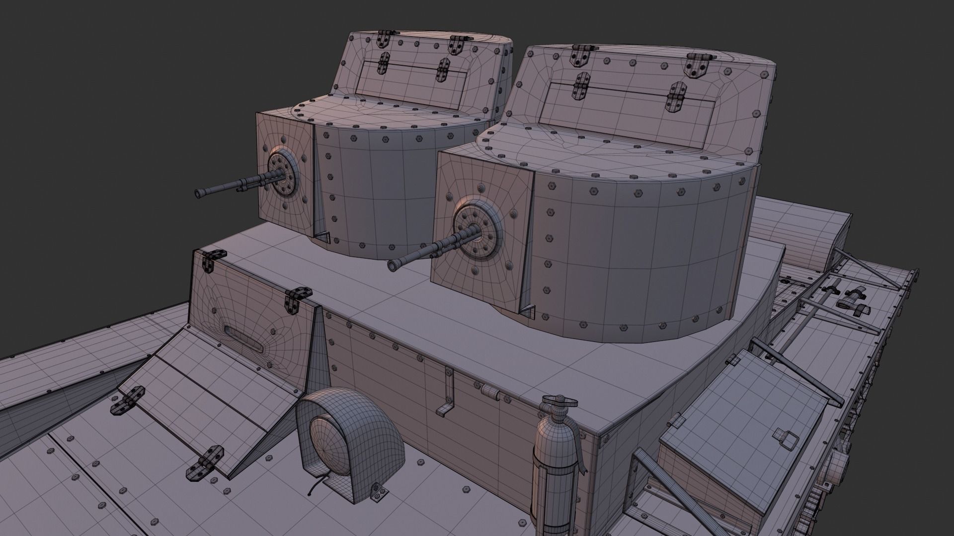 T-26 Two towers 3D model_25