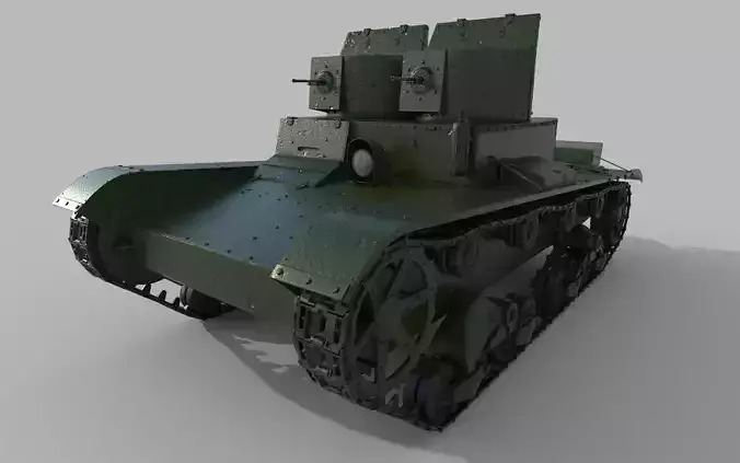 T-26 Two towers 3D model